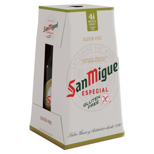 San Miguel Spanish Gluten-Free Lager Beer Bottles