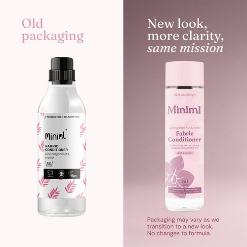Miniml Fabric Conditioner Pink Dragonfruit & Orchid Bottle