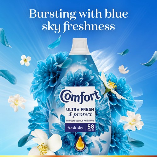 Comfort Intense Ultra Concentrated Fabric Conditioner Freshsky 58 Wash