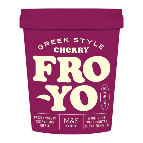 M&S Greek Style Cherry Fro-Yo