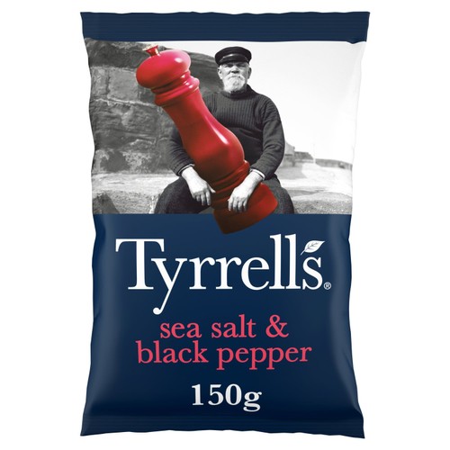 Tyrrells Sea Salt & Black Pepper Sharing Crisps