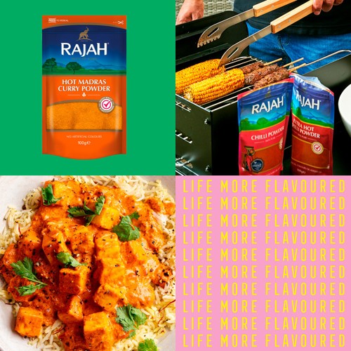Rajah Spices Ground Hot Madras Curry Powder