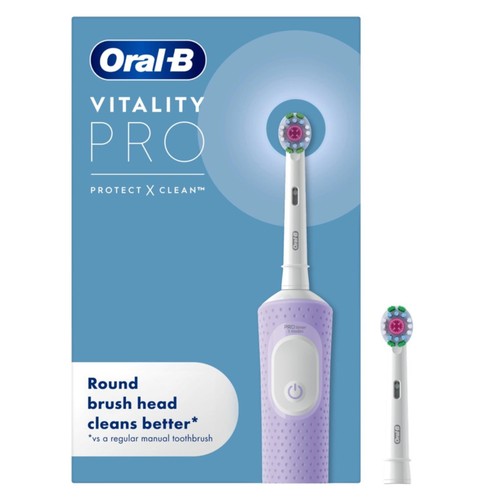 Oral-B Vitality PRO Lilac Toothbrush + Extra Refill Head