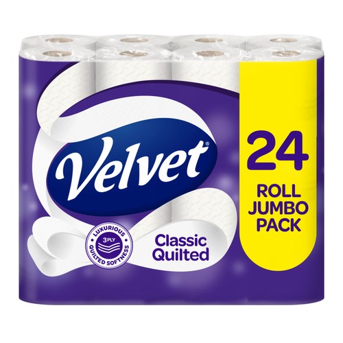 Velvet Classic Quilted Toilet Rolls