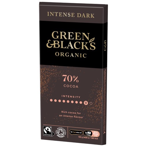 Green & Black's 70% Organic Dark Chocolate Bar