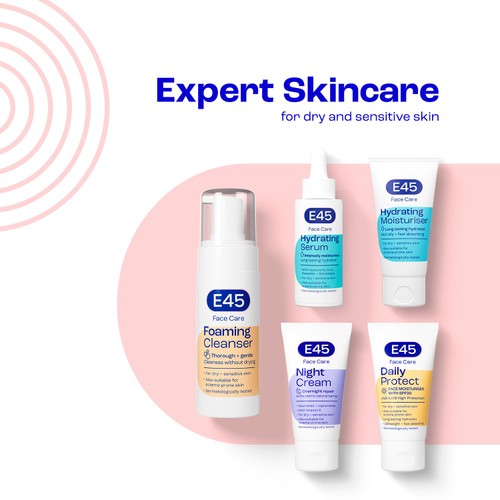 E45 Face Moisturiser Cream for Dry and Sensitive Skin