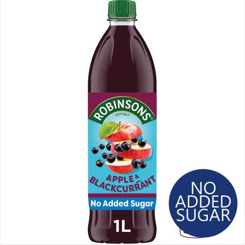 Robinsons Single Strength Apple & Blackcurrant No Added Sugar Squash