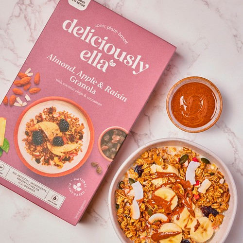 Deliciously Ella Almond, Apple&Raisin Granola with Coconut Chips&Cinnamon 