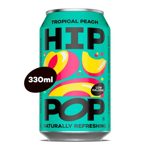 Hip Pop Tropical Peach Fizzy Drink