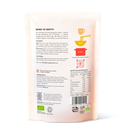 Borough Broth Organic Chicken Pho Broth