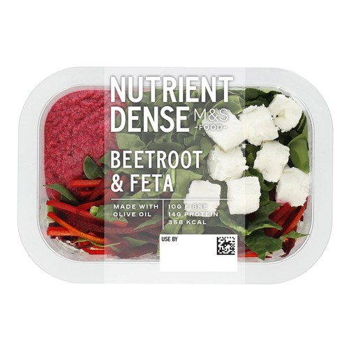 M&S Nutrient Dense Beetroot & Feta Salad with Mint Dip