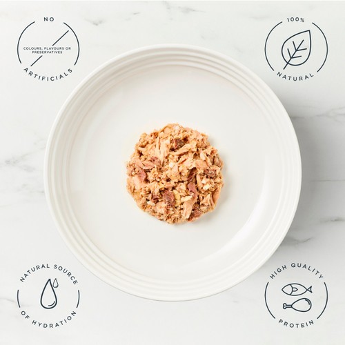 Encore Natural Wet Cat Food Tin Sardine with Tuna Fillet in Broth