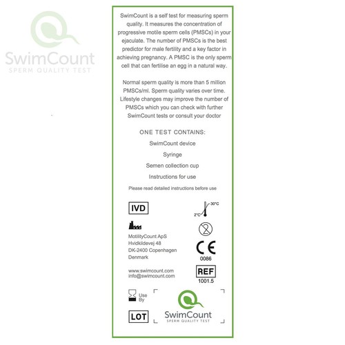 SwimCount Sperm Quality Test