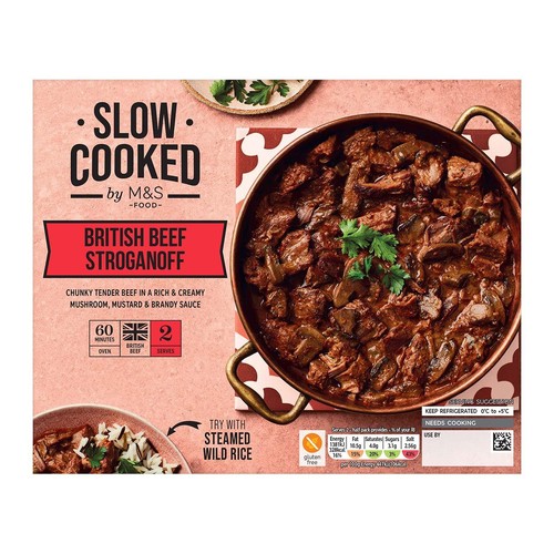 M&S Slow Cooked Beef Stroganoff