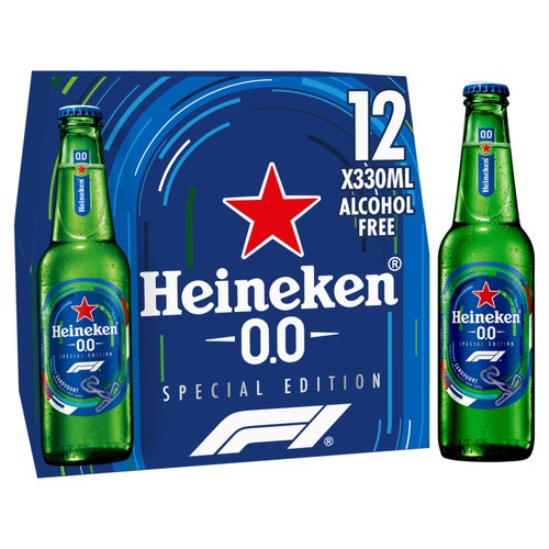 Heineken 0.0 Alcohol Free Beer Bottles
