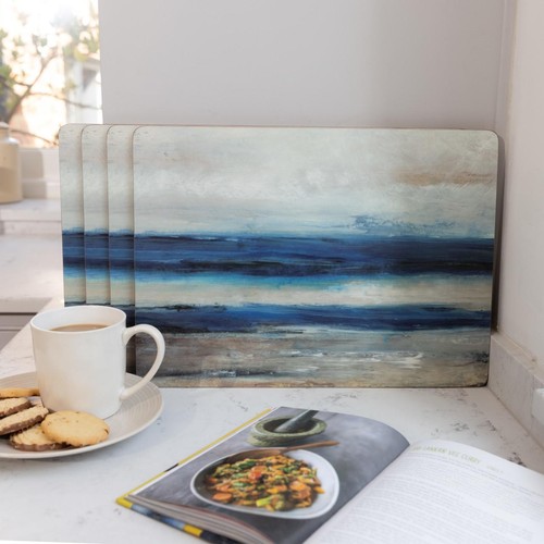 Creative Tops Blue Abstract Premium Placemats, 30x23cm,