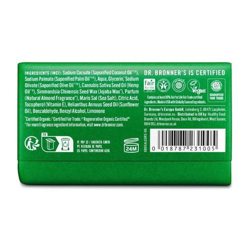 Dr. Bronner's Almond Organic Multi-Purpose Soap Bar