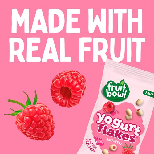 Fruit Bowl Raspberry Yogurt Flakes