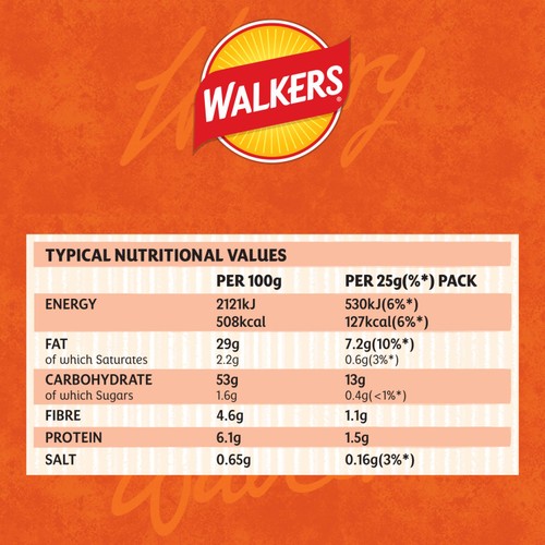Walkers Roast Chicken Multipack Crisps 6x25g