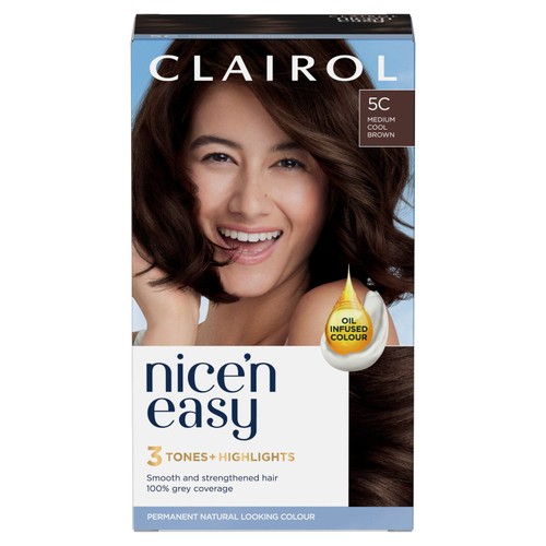 Nice n Easy Hair Dye Medium Cool Brown 5C Nice n Easy Hair Dye Medium Cool Brown 5C