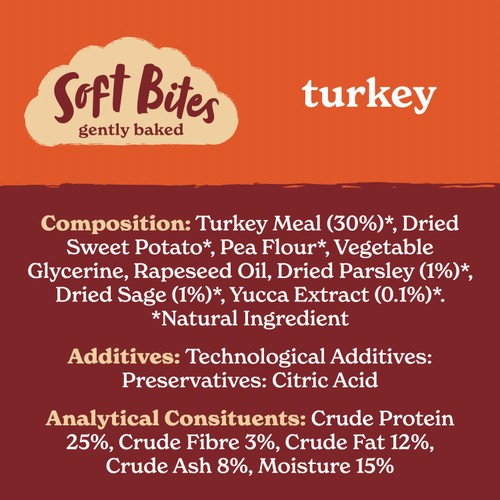 Forthglade Natural Grain-Free Soft Bite Treats with Turkey