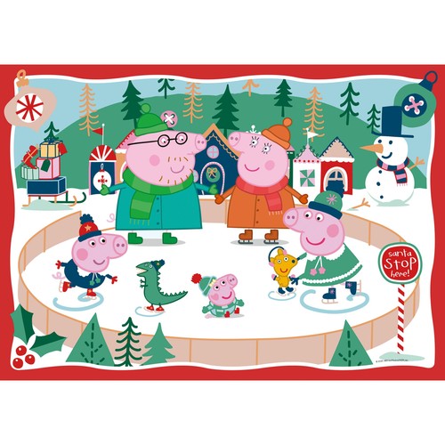 Ravensburger Peppa Pig Christmas 24 piece Giant Floor Puzzle 