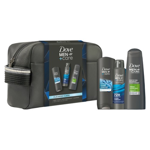 Dove M+C Cleanse + Care Washbag Coll Adv GS