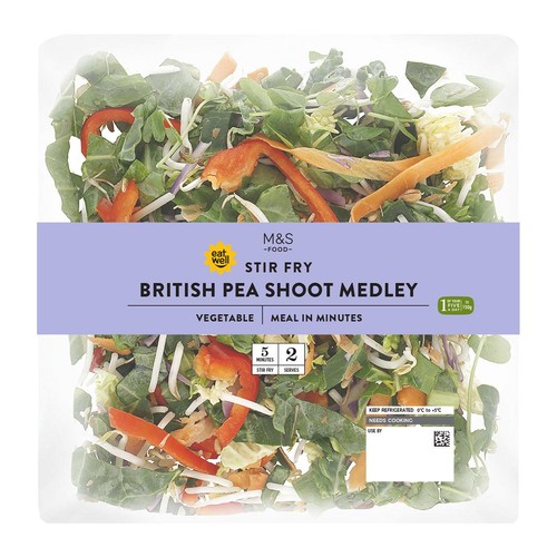 M&S British Pea Shoot Stir Fry