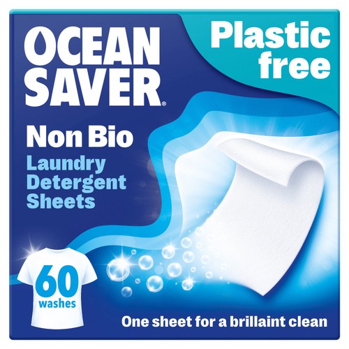 OceanSaver Plastic Free Non-Bio Laundry Detergent Sheets