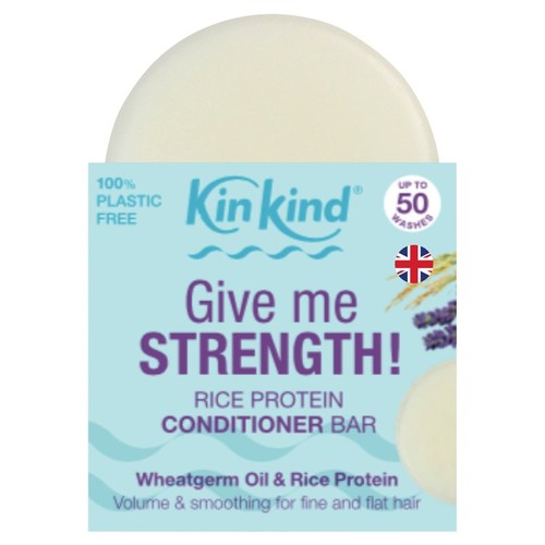 KinKind Give me STRENGTH! Conditioner Bar with Wheatgerm Oil & Rice Protein, 40g KinKind Give me STRENGTH! Conditioner Bar with Wheatgerm Oil & Rice Protein, 40g