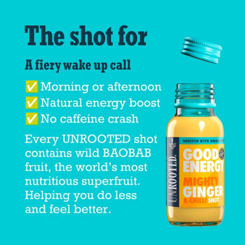 UNROOTED Mighty Ginger, Chilli & Baobab Single Shot
