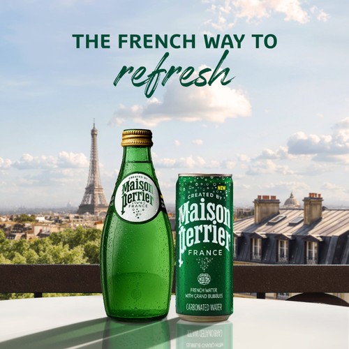 Maison Perrier Plain Sparkling Water Glass
