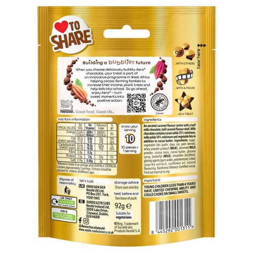 Aero Bubbles Caramel Pouch