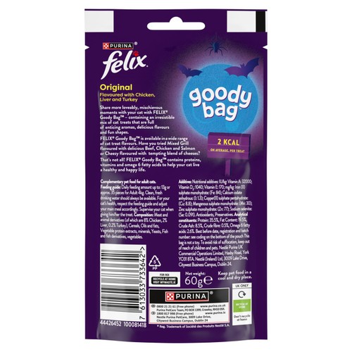 Felix Goody Bag Original Chicken Liver & Turkey Cat Treats 