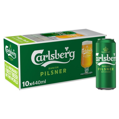 Carlsberg Pilsner Danish Lager Beer Cans