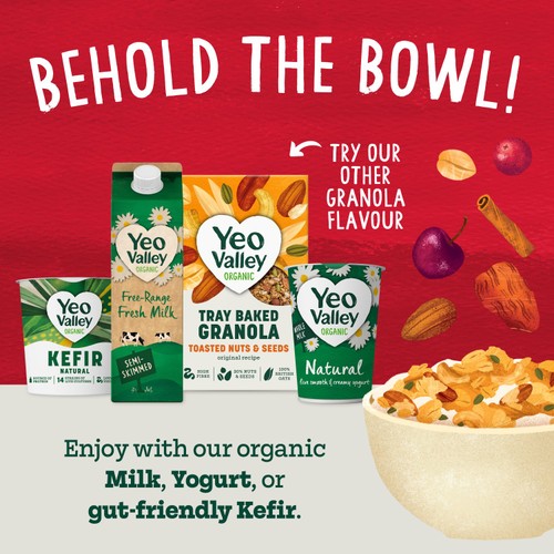 Yeo Valley Organic Tray Baked Granola Berry & Cherry