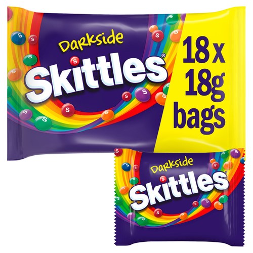 Skittles Limited Edition Darkside Sweets Fun Size Bags Multipack