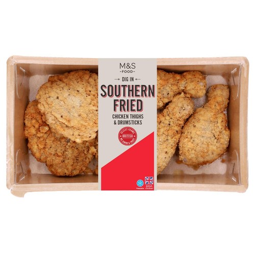 M&S British Southern Fried Chicken Thighs & Drumsticks