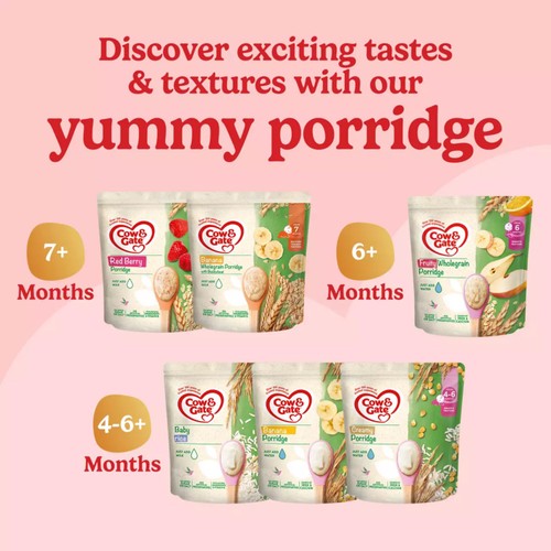 Cow & Gate Creamy Porridge Baby Cereal 4+ Months