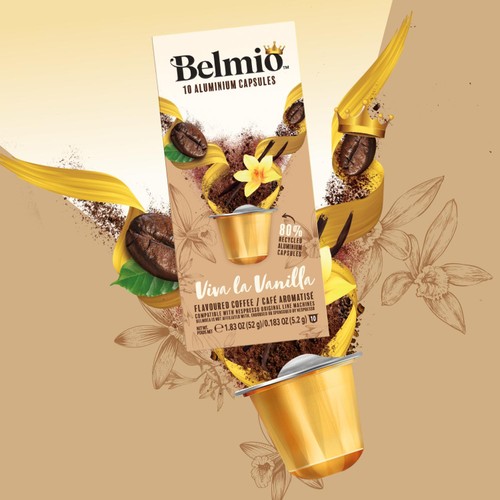 Belmio Viva La Vanilla Nespresso Original compatible Aluminium Coffee Pods
