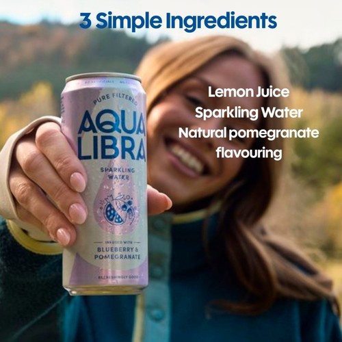 Aqua Libra Blueberry & Pomegranate Infused Sparkling Water