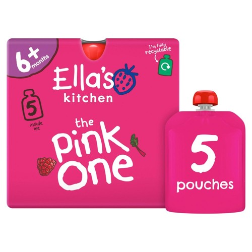 Ella's Kitchen The Pink One Smoothie Baby Food Pouch 6+ Months
