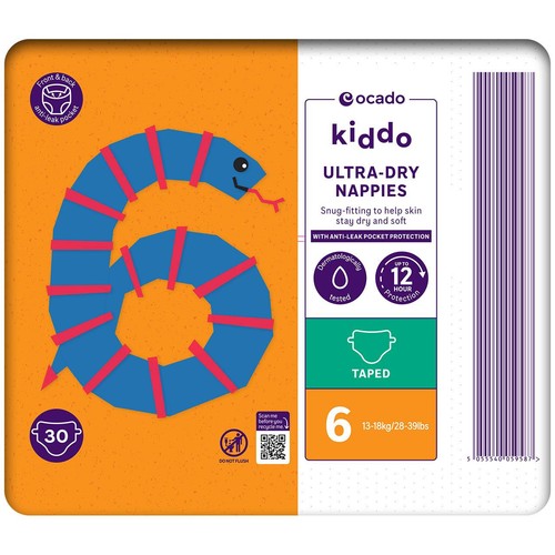 Ocado Kiddo Ultra-Dry Nappies Size 6 (13-18kg)