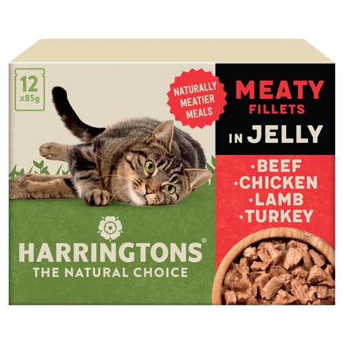 Harringtons Adult Wet Cat Food Meat in Jelly Multipack