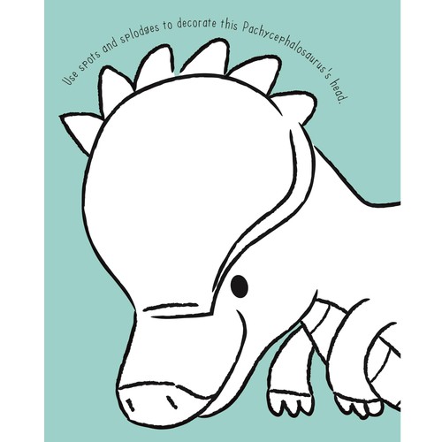 Dinosaur Sponge Art