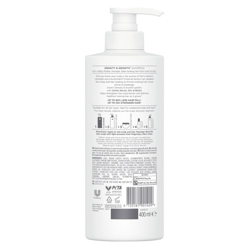Dove Density + Hair Growth Shampoo for Thicker, Fuller Hair