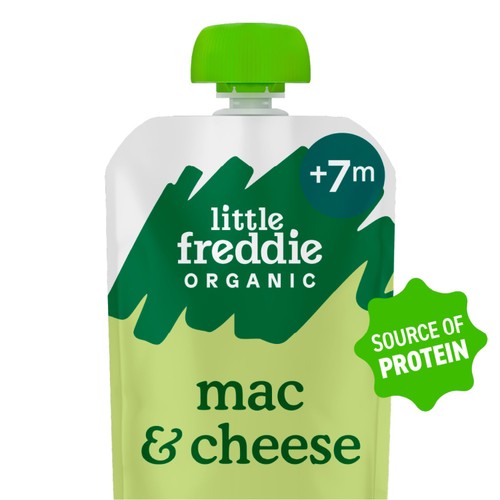 Little Freddie Organic Mac & Cheese, Broccoli & Cauliflower Pouch 6m+