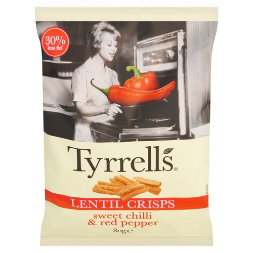 Tyrrells Lentil Sharing Crisps Sweet Chilli & Red Pepper