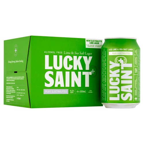 Lucky Saint Alcohol Free Lime & Sea Salt Lager with Electrolytes