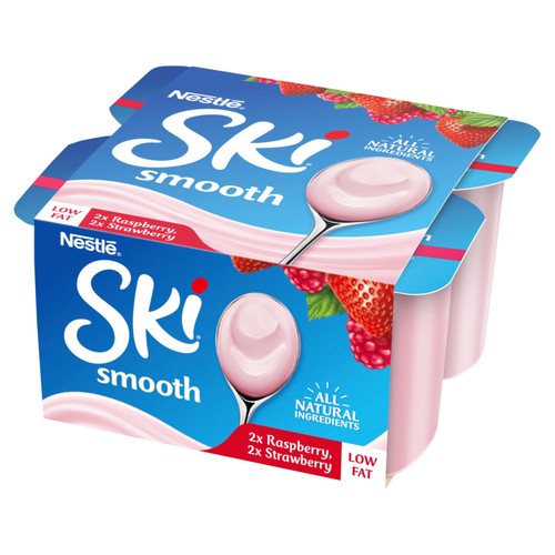 SKI Yoghurt Smooth Strawberry & Raspberry